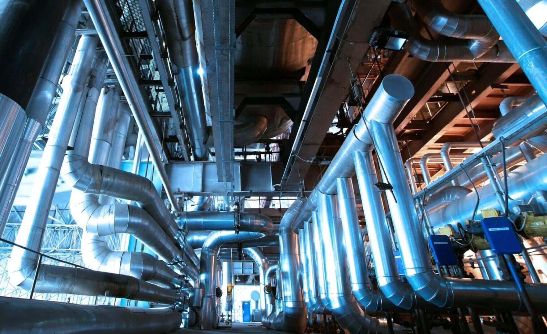 Industrial piping and mechanical equipment designed and engineered by Midwest Mechanical Systems
